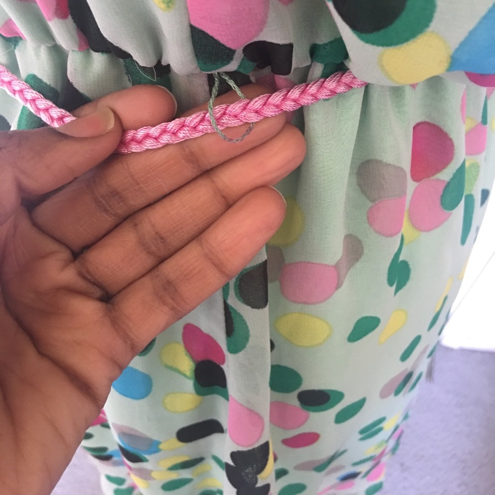 🚨 5/$20 Adorable multi-color polka dot green dress - Picture 8 of 13